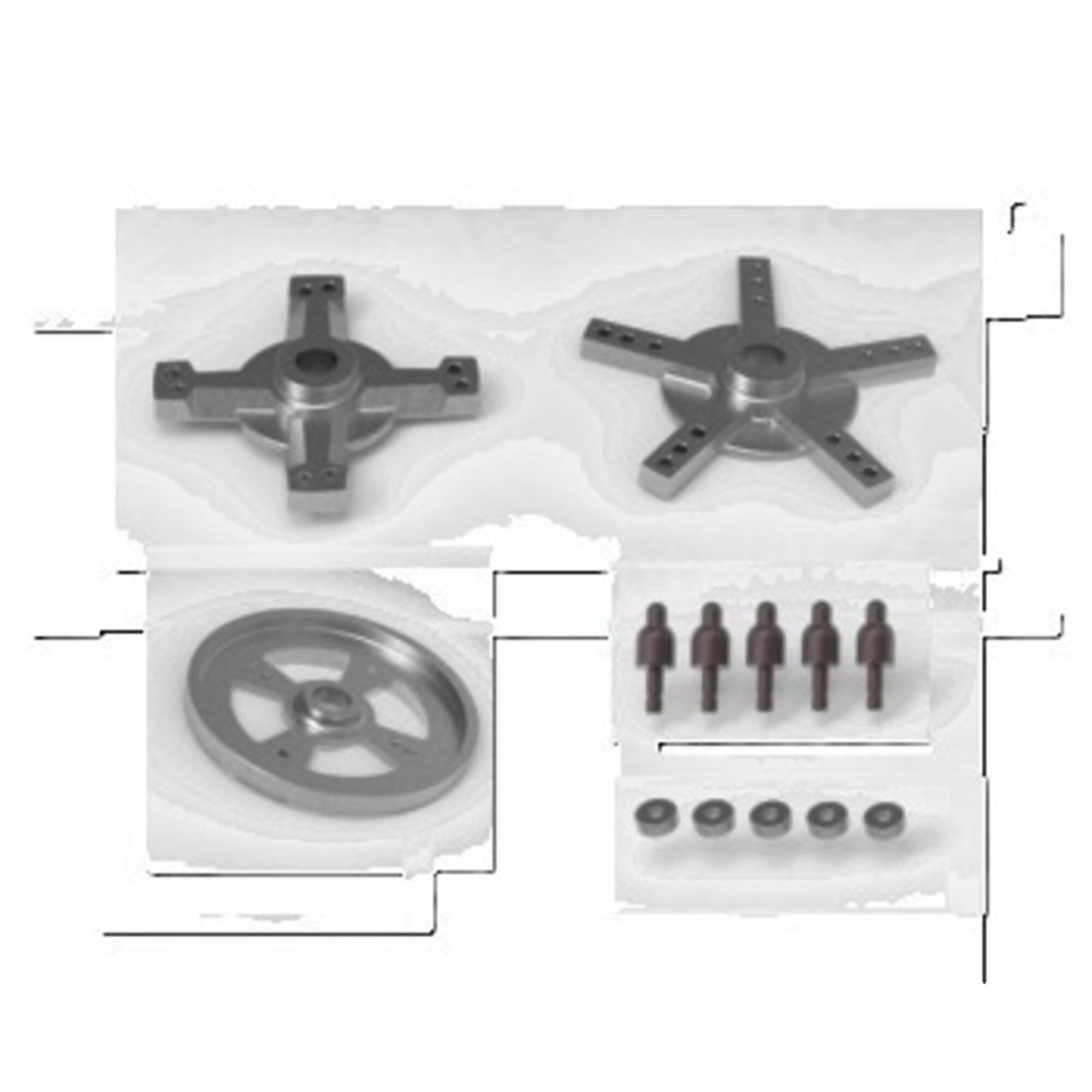 CEMB, 4/5 Star lug centering kit for HD Balancers, Phase Single-phase, Max. Rim Width 20 in, Tire Diameter 30 in, Model# 41FF67879